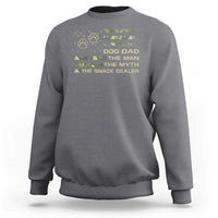 Dog Dad Sweatshirt Fathers Day Gift for Dog Lovers Camo American Flag USA - Wonder Print Shop