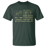 Dog Dad T Shirt Fathers Day Gift for Dog Lovers Camo American Flag USA - Wonder Print Shop