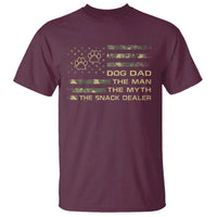Dog Dad T Shirt Fathers Day Gift for Dog Lovers Camo American Flag USA - Wonder Print Shop
