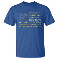 Dog Dad T Shirt Fathers Day Gift for Dog Lovers Camo American Flag USA - Wonder Print Shop