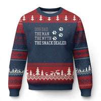 Dog Dad Ugly Christmas Sweater Fathers Day Gift for Dog Lovers Retro Vintage - Wonder Print Shop