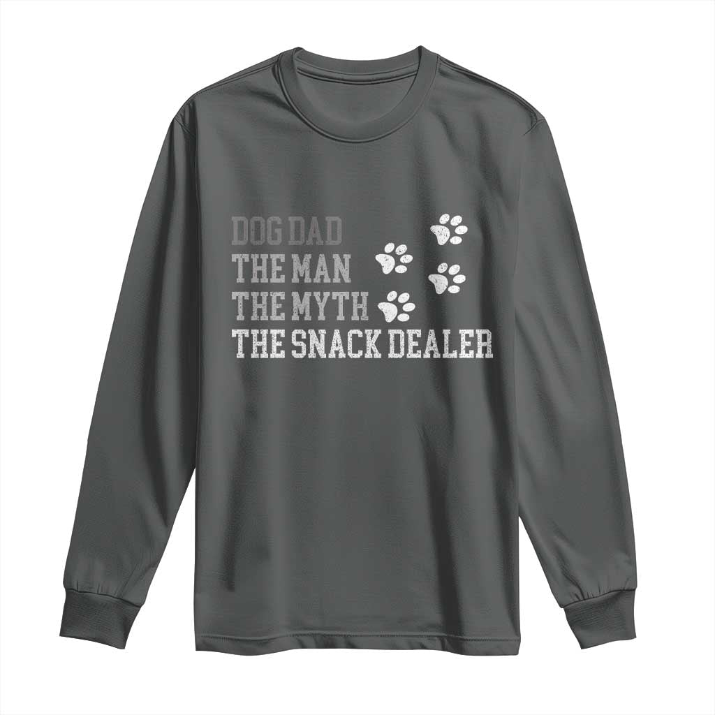 Dog Dad Long Sleeve Shirt Fathers Day Gift for Dog Lovers Retro Vintage - Wonder Print Shop