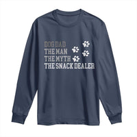 Dog Dad Long Sleeve Shirt Fathers Day Gift for Dog Lovers Retro Vintage - Wonder Print Shop