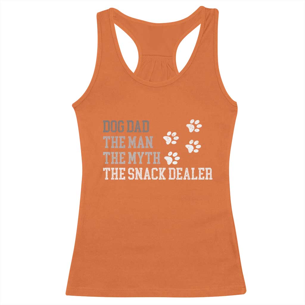 Dog Dad Racerback Tank Top Fathers Day Gift for Dog Lovers Retro Vintage - Wonder Print Shop