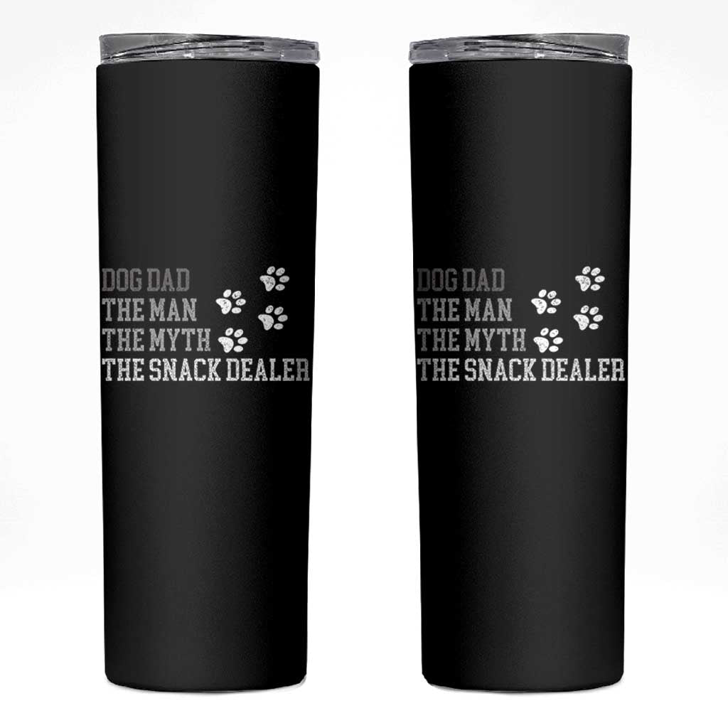 Dog Dad Skinny Tumbler Fathers Day Gift for Dog Lovers Retro Vintage - Wonder Print Shop