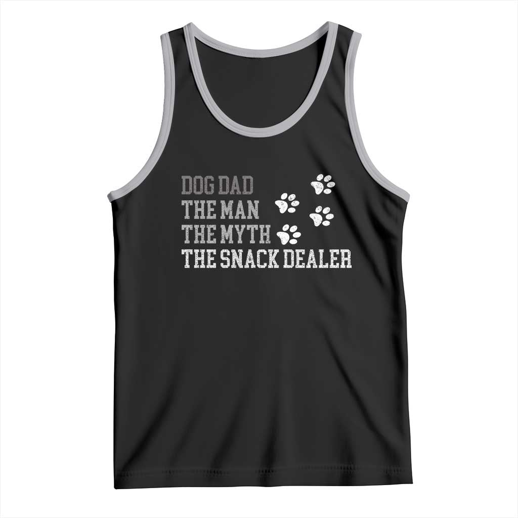 Dog Dad Tank Top Fathers Day Gift for Dog Lovers Retro Vintage - Wonder Print Shop