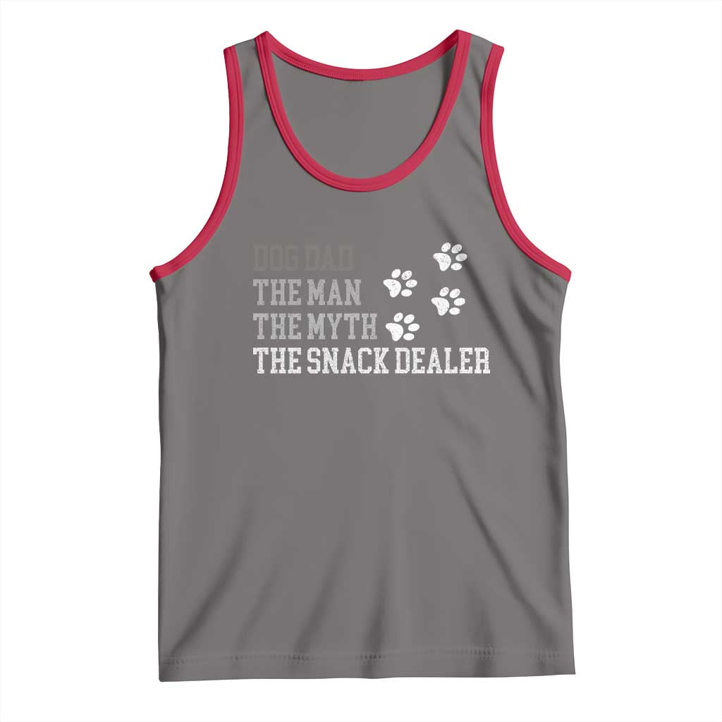 Dog Dad Tank Top Fathers Day Gift for Dog Lovers Retro Vintage - Wonder Print Shop