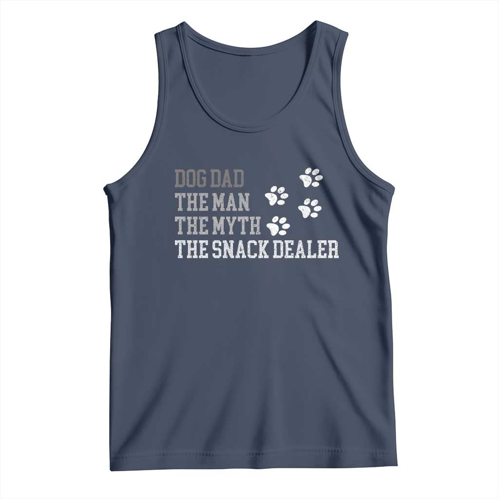 Dog Dad Tank Top Fathers Day Gift for Dog Lovers Retro Vintage - Wonder Print Shop