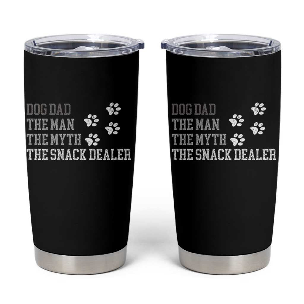 Dog Dad Tumbler Cup Fathers Day Gift for Dog Lovers Retro Vintage - Wonder Print Shop