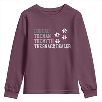 Dog Dad Youth Sweatshirt Fathers Day Gift for Dog Lovers Retro Vintage - Wonder Print Shop