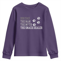 Dog Dad Youth Sweatshirt Fathers Day Gift for Dog Lovers Retro Vintage - Wonder Print Shop