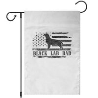 Black Lab Dad Garden Flag Funny Labrador Dad Fathers Day Gift for Dog Lovers - Wonder Print Shop