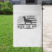 Black Lab Dad Garden Flag Funny Labrador Dad Fathers Day Gift for Dog Lovers - Wonder Print Shop