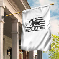 Black Lab Dad Garden Flag Funny Labrador Dad Fathers Day Gift for Dog Lovers - Wonder Print Shop