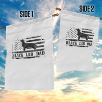 Black Lab Dad Garden Flag Funny Labrador Dad Fathers Day Gift for Dog Lovers - Wonder Print Shop