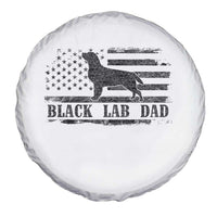 Black Lab Dad Spare Tire Cover Funny Labrador Dad Fathers Day Gift for Dog Lovers - Wonder Print Shop