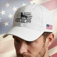 Black Lab Dad Baseball Cap Funny Labrador Dad Fathers Day Gift for Dog Lovers