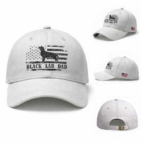 Black Lab Dad Baseball Cap Funny Labrador Dad Fathers Day Gift for Dog Lovers
