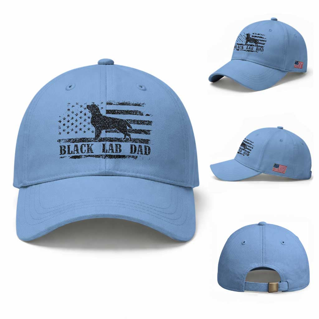 Black Lab Dad Baseball Cap Funny Labrador Dad Fathers Day Gift for Dog Lovers
