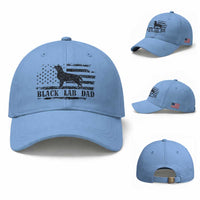 Black Lab Dad Baseball Cap Funny Labrador Dad Fathers Day Gift for Dog Lovers
