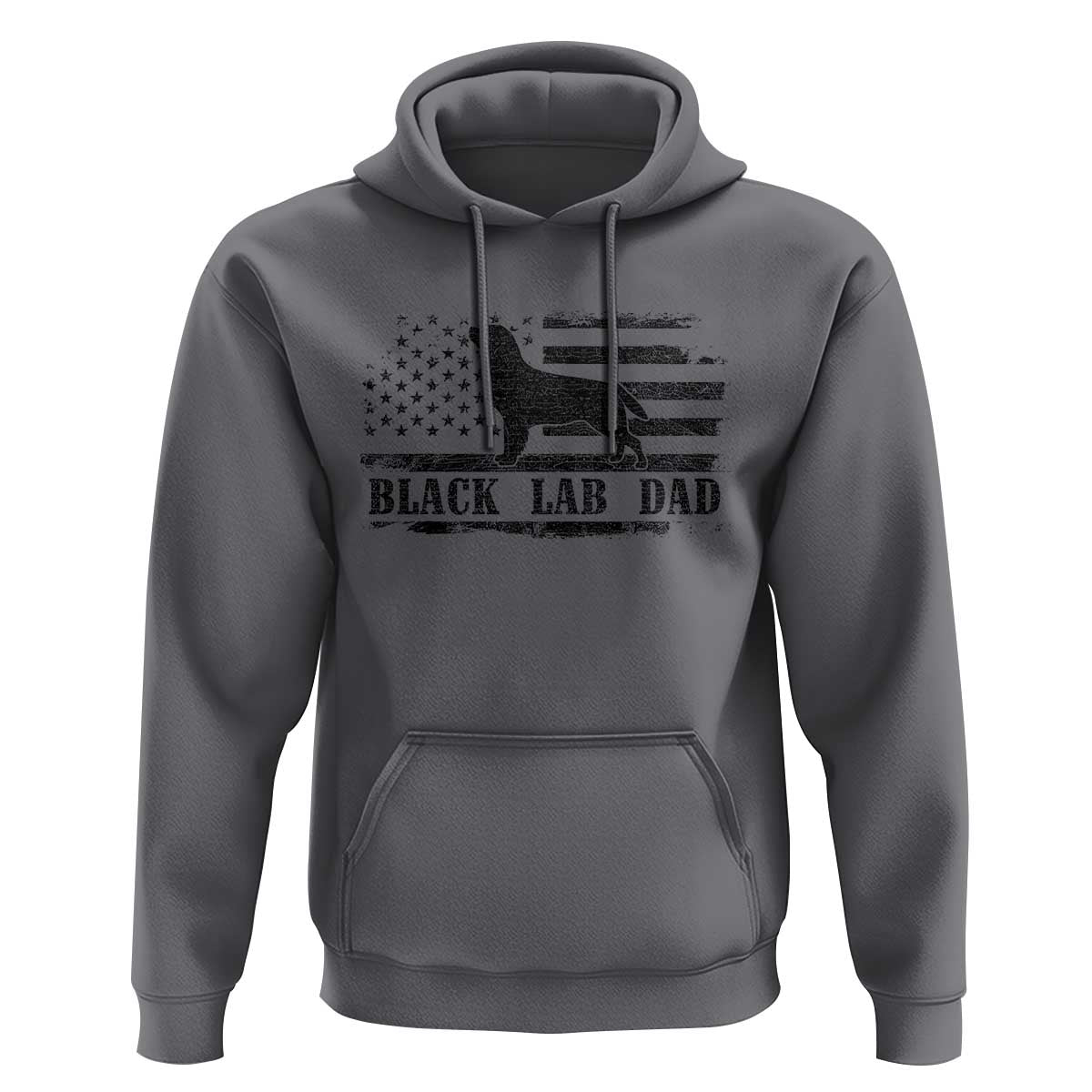 Black Lab Dad Hoodie Funny Labrador Dad Fathers Day Gift for Dog Lovers - Wonder Print Shop