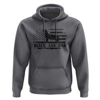 Black Lab Dad Hoodie Funny Labrador Dad Fathers Day Gift for Dog Lovers - Wonder Print Shop