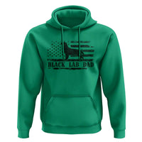 Black Lab Dad Hoodie Funny Labrador Dad Fathers Day Gift for Dog Lovers - Wonder Print Shop