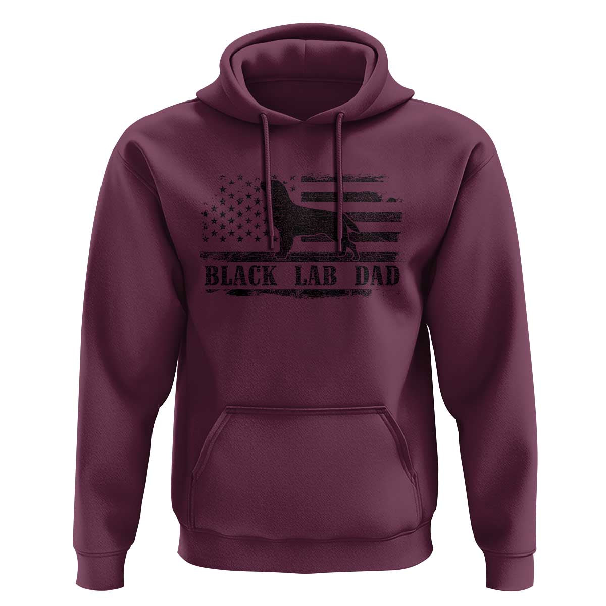 Black Lab Dad Hoodie Funny Labrador Dad Fathers Day Gift for Dog Lovers - Wonder Print Shop