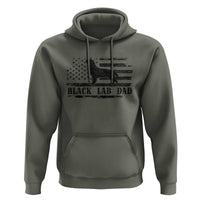 Black Lab Dad Hoodie Funny Labrador Dad Fathers Day Gift for Dog Lovers - Wonder Print Shop