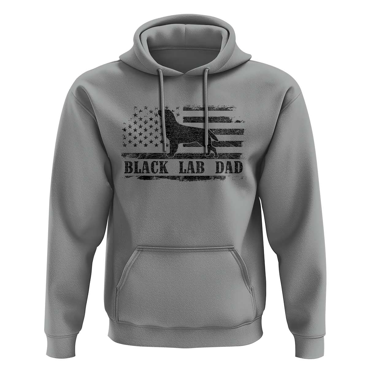 Black Lab Dad Hoodie Funny Labrador Dad Fathers Day Gift for Dog Lovers - Wonder Print Shop