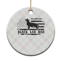 Black Lab Dad Ceramic Ornament Funny Labrador Dad Fathers Day Gift for Dog Lovers - Wonder Print Shop