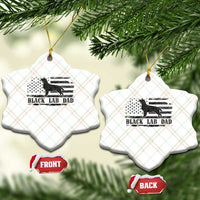 Black Lab Dad Ceramic Ornament Funny Labrador Dad Fathers Day Gift for Dog Lovers - Wonder Print Shop