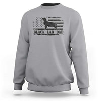 Black Lab Dad Sweatshirt Funny Labrador Dad Fathers Day Gift for Dog Lovers - Wonder Print Shop