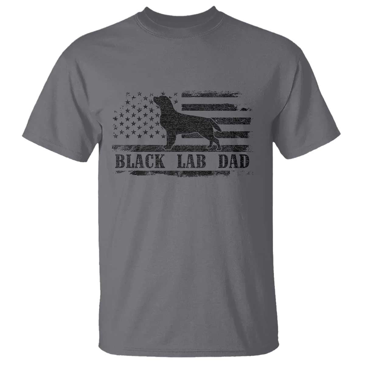 Black Lab Dad T Shirt Funny Labrador Dad Fathers Day Gift for Dog Lovers - Wonder Print Shop
