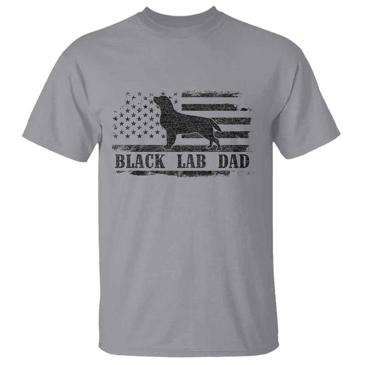 Black Lab Dad T Shirt Funny Labrador Dad Fathers Day Gift for Dog Lovers - Wonder Print Shop