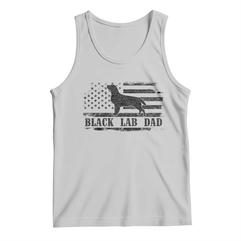 Black Lab Dad Tank Top Funny Labrador Dad Fathers Day Gift for Dog Lovers - Wonder Print Shop
