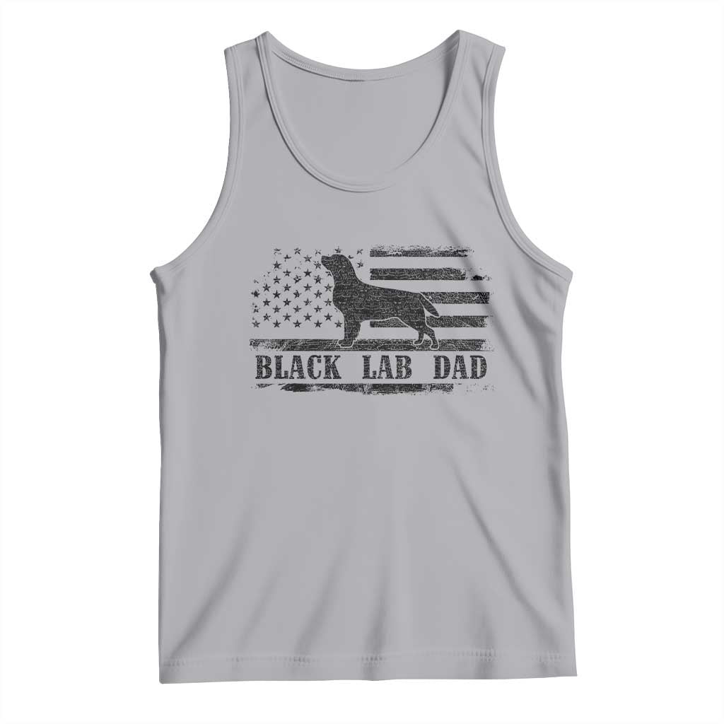 Black Lab Dad Tank Top Funny Labrador Dad Fathers Day Gift for Dog Lovers - Wonder Print Shop