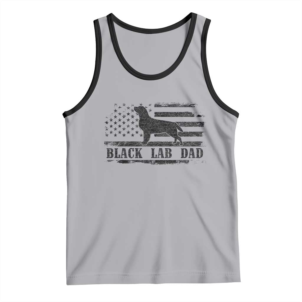 Black Lab Dad Tank Top Funny Labrador Dad Fathers Day Gift for Dog Lovers - Wonder Print Shop