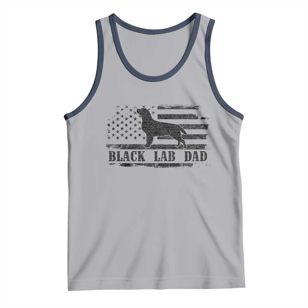 Black Lab Dad Tank Top Funny Labrador Dad Fathers Day Gift for Dog Lovers - Wonder Print Shop