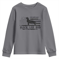Black Lab Dad Youth Sweatshirt Funny Labrador Dad Fathers Day Gift for Dog Lovers - Wonder Print Shop