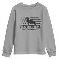 Black Lab Dad Youth Sweatshirt Funny Labrador Dad Fathers Day Gift for Dog Lovers - Wonder Print Shop
