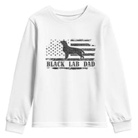 Black Lab Dad Youth Sweatshirt Funny Labrador Dad Fathers Day Gift for Dog Lovers - Wonder Print Shop