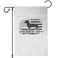 Dachshund Dog Dad Garden Flag Fathers Day Gift for Dog Lovers American Flag - Wonder Print Shop