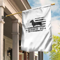 Dachshund Dog Dad Garden Flag Fathers Day Gift for Dog Lovers American Flag - Wonder Print Shop
