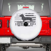 Dachshund Dog Dad Spare Tire Cover Fathers Day Gift for Dog Lovers American Flag - Wonder Print Shop