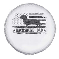 Dachshund Dog Dad Spare Tire Cover Fathers Day Gift for Dog Lovers American Flag - Wonder Print Shop