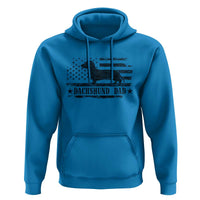 Dachshund Dog Dad Hoodie Fathers Day Gift for Dog Lovers American Flag - Wonder Print Shop
