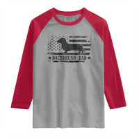 Dachshund Dog Dad Raglan Shirt Fathers Day Gift for Dog Lovers American Flag - Wonder Print Shop