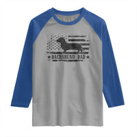 Dachshund Dog Dad Raglan Shirt Fathers Day Gift for Dog Lovers American Flag - Wonder Print Shop