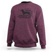 Dachshund Dog Dad Sweatshirt Fathers Day Gift for Dog Lovers American Flag - Wonder Print Shop